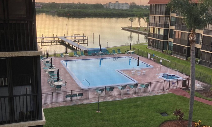 Indian Shores Condo | Charming 1+ BR condo with water view in quiet Indian Shores one block from Gulf!