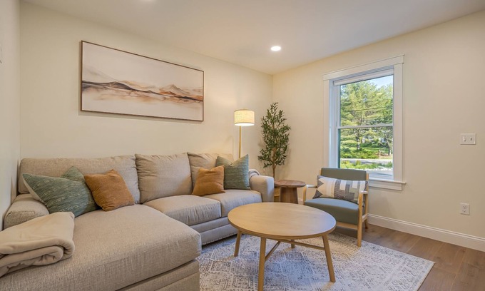 Ellsworth Apartment | Charming 2-bedroom apartment nestled in a quiet neighborhood with nearby stream.