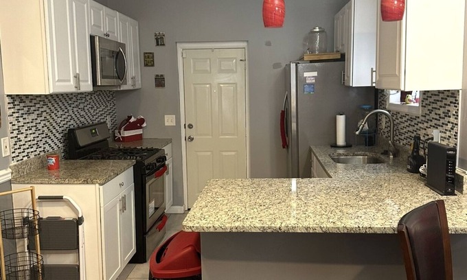 Franklintown Road House | Charming 2-bedroom townhome in Baltimore with WiFi, AC