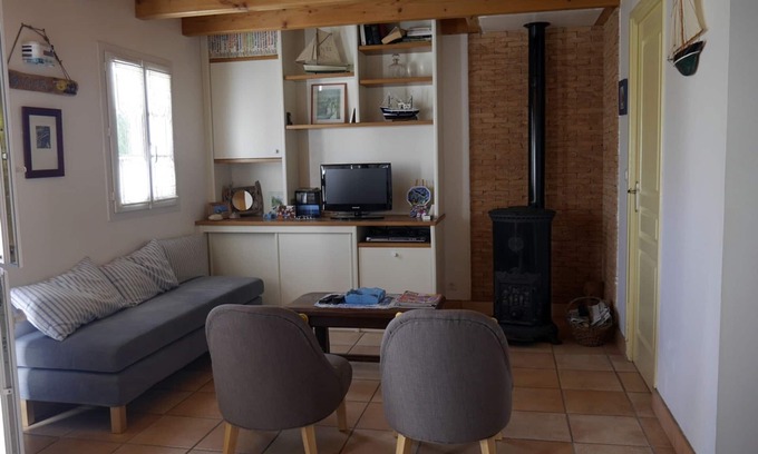 Sauzon House | "Charming 2-BR Home with Garden, Close to Beach & Shops in Peaceful Sauzon"