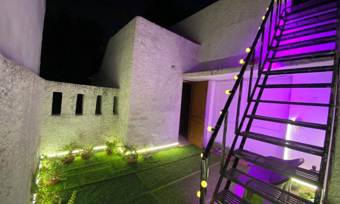 Pocket A Apartment | Charming 4BHK Duplex in South Delhi. Pet-friendly. Rustic charm, modern comfort.
