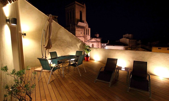 Nimes City Centre Apartment | Charming apartment with stunning terrace in Nimes' medieval centre