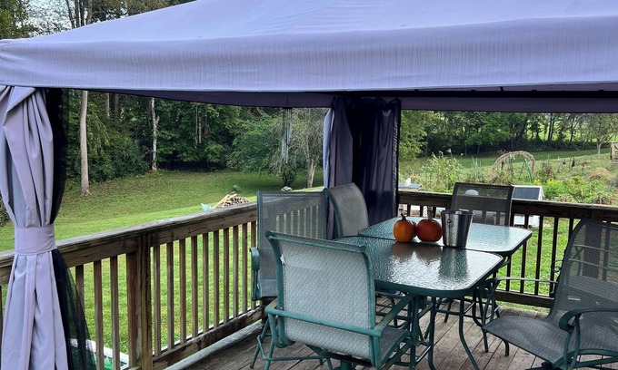 Ferrum House | Charming bedroom in peaceful Ferrum with WiFi and AC