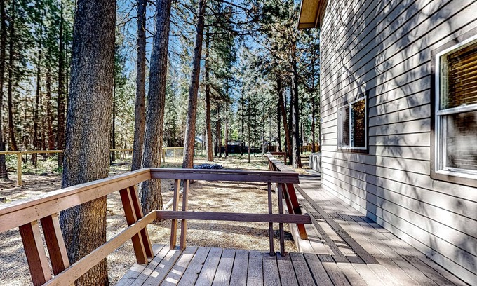 Three Rivers House | Charming chalet with large deck and private hot tub near outdoor activities