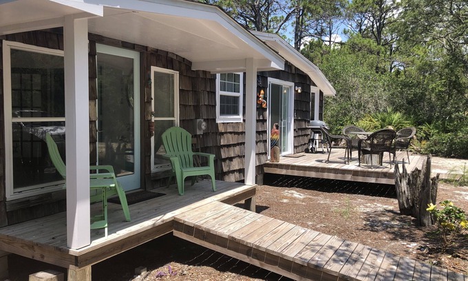 St. George Island House | Charming coastal cottage, short walk to both beach and bay, pet friendly!