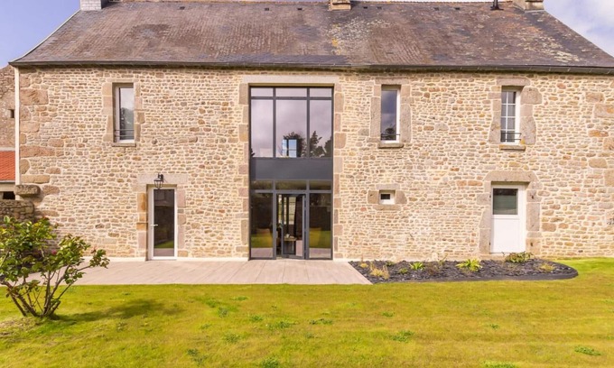 Gouberville Cottage | Charming Coastal House with Modern Amenities, Garden, and Sea Views