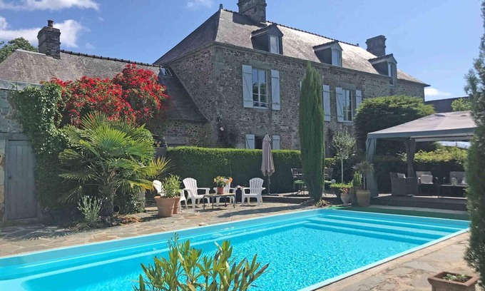 La Chapelle d'Audaine Cottage | Charming Cottage with Heated Pool and Garden Near Bagnoles de l'Orne