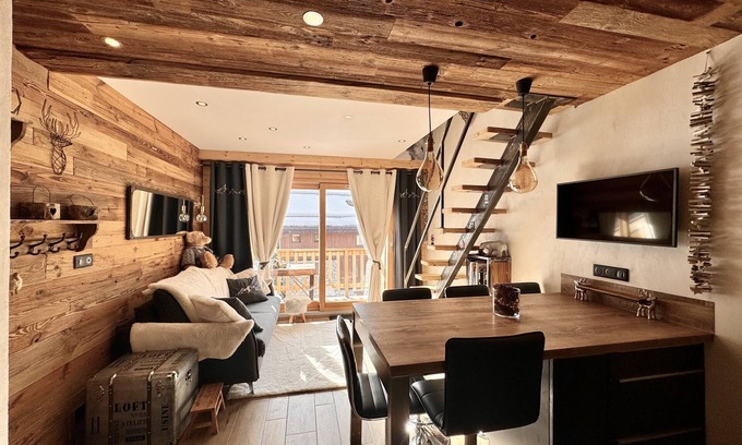 Meribel Apartment | Charming-Duplex-Méribel Centre. 3* T3 (4/6pers)