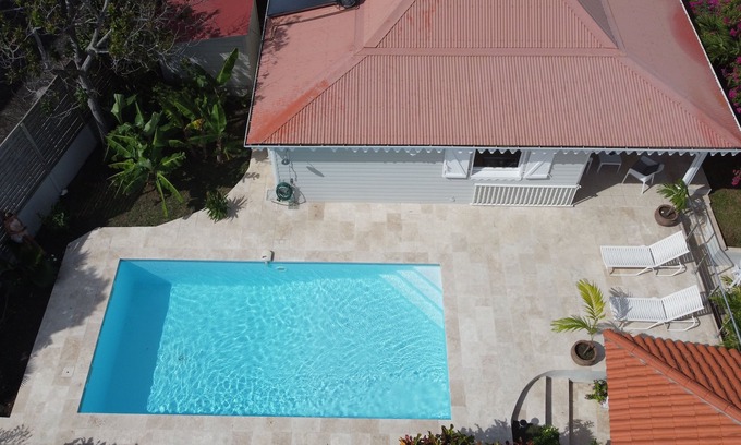 Sainte-Anne Villa | Charming exotic wooden villa with private pool