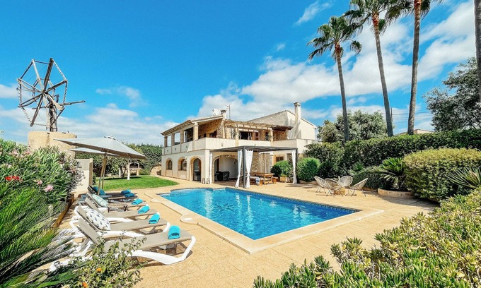 Son Servera House | Charming finca with pool, historic mill, garden and near to the beach