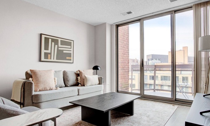 Connecticut Ave - K Street Apartment | Charming Foggy Bottom 1BR w/ Gym & W/D, near Metro & GWU, by Blueground