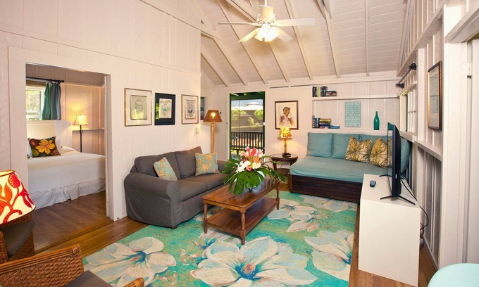 Hanalei Cottage | Charming Hanalei Beach Cottage Walk to town & the Beach! A/C TVNC-1091
