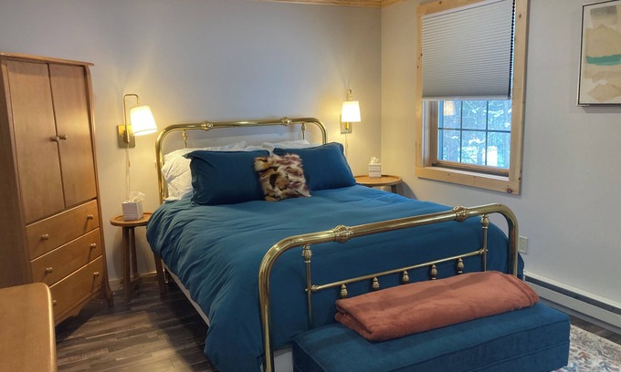 Rainbow Lake House | Charming lakefront barndominium 2 bedrooms and WiFi, AC in fabulous Rainbow Lake