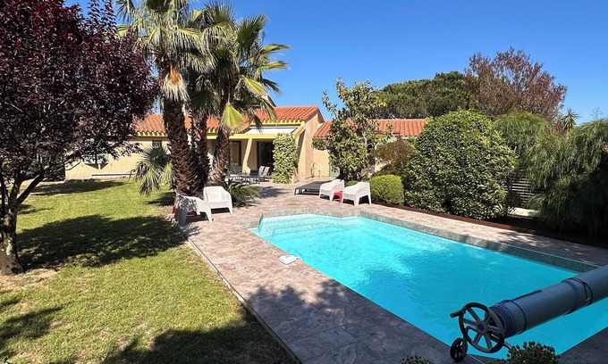 Laroque-des-Alberes Villa | Charming, luminous house with private swimming pool and pleasure garden
