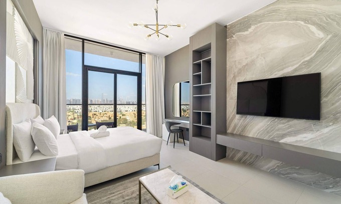 Dubai Apartment | Charming new studio with pool and gym in Al Furjan