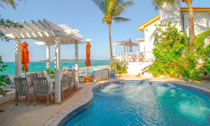 Nassau House | Charming ocean-front beach villa w/ private pool/hot tub plus SPECTACULAR VIEW!!