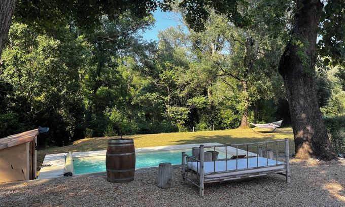 Le Thoronet Other | Charming provençal farmhouse with swimming pool, in the countryside by the river