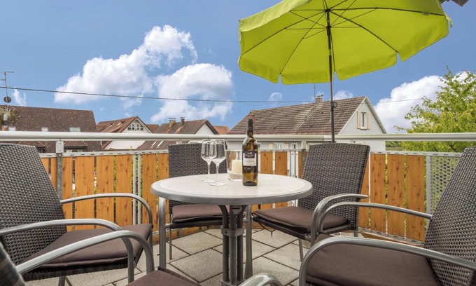 Neufrach Apartment | Charming Vacation Apartment 5 on "Trostelhof" with Balcony