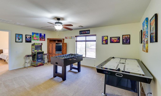 Maricopa House | Cheerful Maricopa Gem with Home Theater and Game Room!