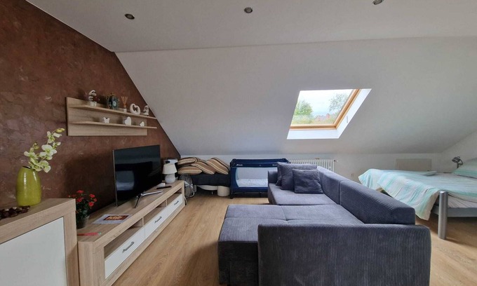 Rheinau House | Cheerful Roof Flat in a Private German Style Housen