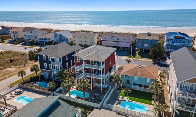 Ocean Isle Beach House | Cherry Bomb at Ocean Isle Beach, Private heated Pool, Elevator, second row home
