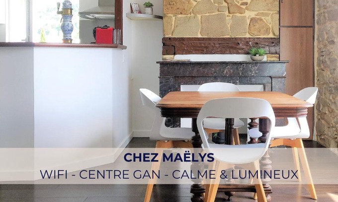 Gan Apartment | Chez Maëlys ~ Centre Gan - Calme ~ Idéal Famille