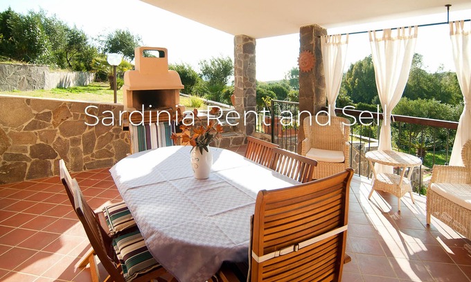 Teulada Villa | Chia, Lavanda villa, panoramic sea view, 8p, 100mt from the sea, air conditioning