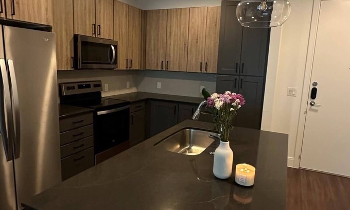 Cypress Apartment | Chic 1-bedroom apartment in welcoming Cypress with AC, fitness room