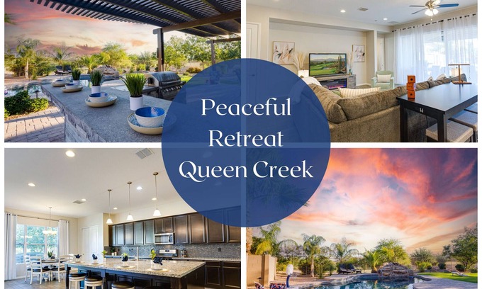 Queen Creek House | Chic and Cozy Retreat w/Heated Pool, Stay long, Save more