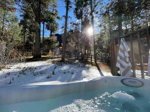 Cascade-Chipita Park Ski Chalet | Chic chalet w/hot tub, ping-pong, arcade bball