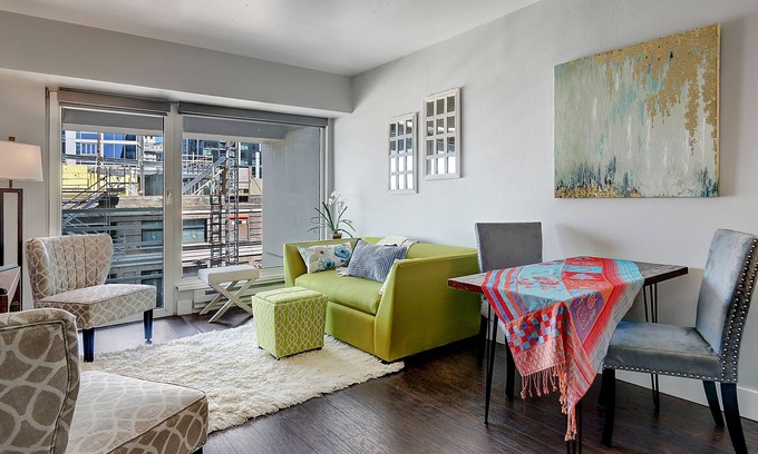 Downtown Seattle Condo | Chic Condo, views & designated EV parking in Downtown Seattle @Pike Place Market