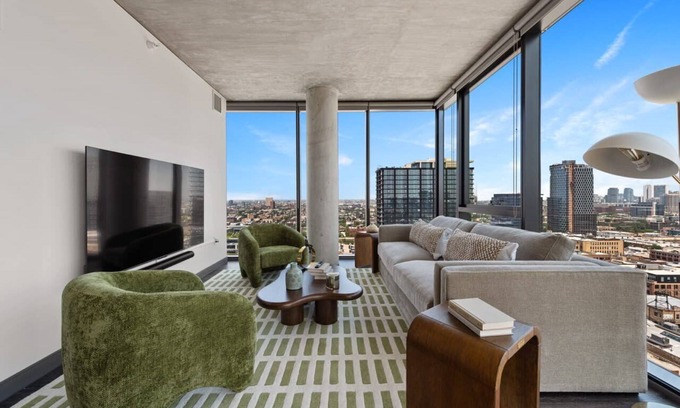 West Loop Apartment | Chic Fulton Market Oasis + Curated Comfort & Style