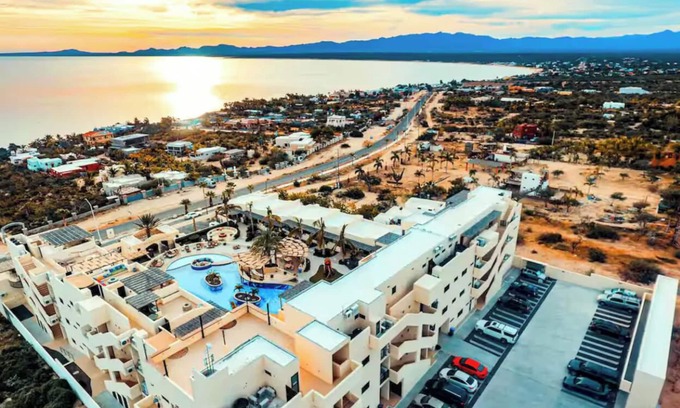 La Ventana Apartment | Chic Partial Ocean View Studio with Fitness Room, Pool, and WiFi in La Ventana!