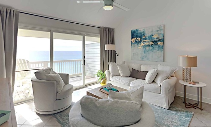 Seacrest Condo | Chic Seacrest Beach Gulf-Front Condo | Beach Service, Views, & Upgrades!