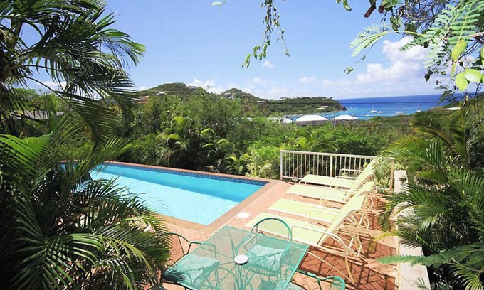 Estate Chocolate Hole and Great Cruz Bay Villa | Chill by the Pool, Enjoy the Views: Tennis Cottage with A/C and Chocolate Hole Views