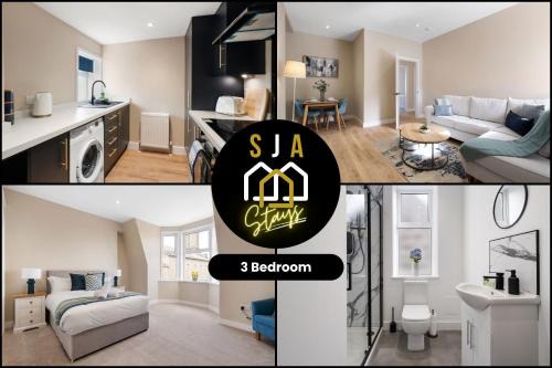 Central Aberdeen Apartment | Church Street Residence - SJA Stays - 3 Bed Apartment