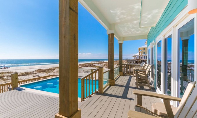 Gulf Shores House | Cielo Vista - 11 beds Sleeps 40! /LED Pool, Game Room & Theatre - Beach Service