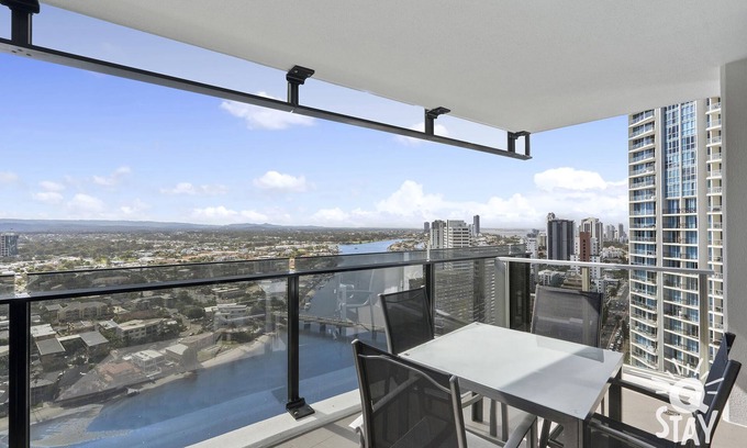 Surfers Paradise Apartment | Circle on Cavill – 1 Bed + Study Hinterland Views