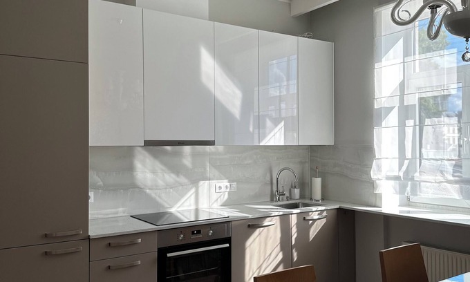 Centrs Apartment | City heart, space, loft view, free parking