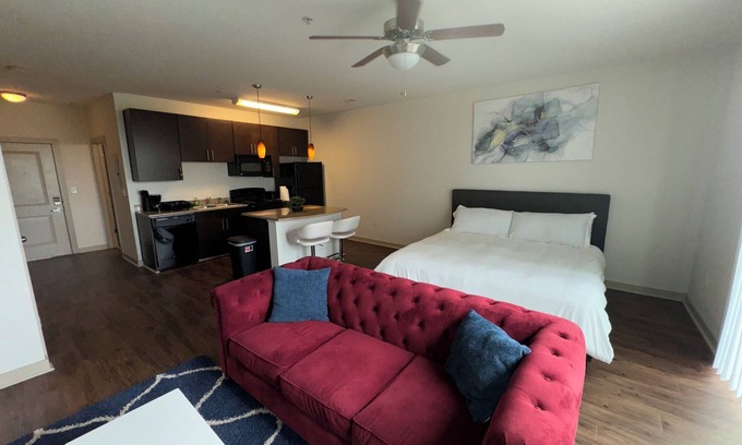Acipco-Finley Apartment | City View Studio Pool Gym Walk to UAB