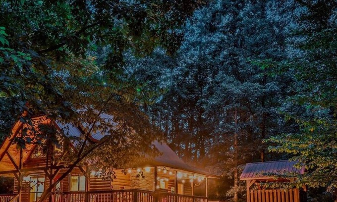 Broken Bow Cabin | Classic Cabin Hot Tub, Foosball & Playset