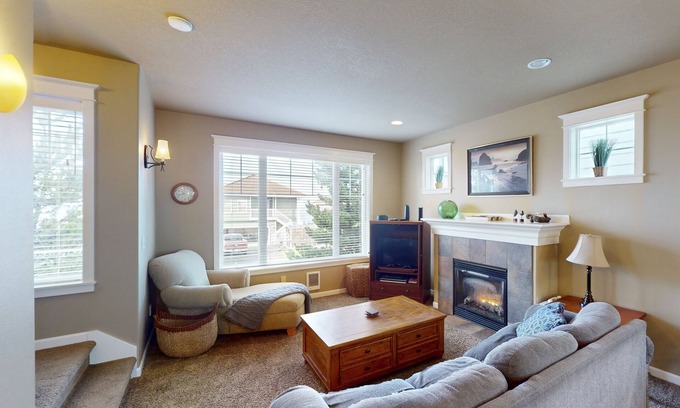 Oceanside House | Classic Coastal Home with Ocean View in Quiet Neighborhood