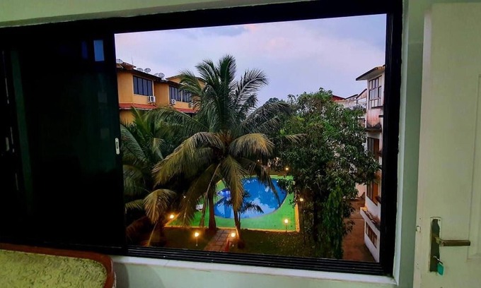 Vagator Apartment | Classic Room With Pool Near Vagator Beach.