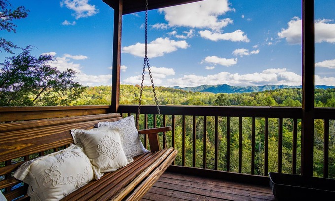 Newport Cabin | Cliffhanging Cabin over French Broad River between Hot Springs, NC and Gatlinburg Tn