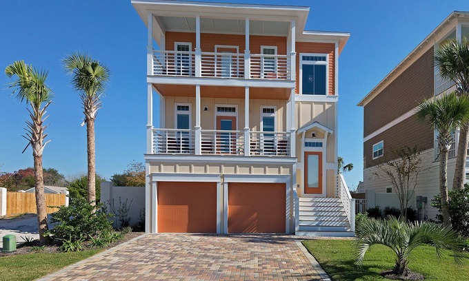 Miramar Beach House | Close to beach! Golf Cart! Private Pool, Gulf Views, Bikes