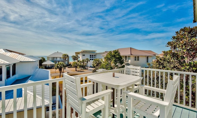 Santa Rosa Beach House | Close to beach, Gulf View Home, Community Pool/Small Pup Friendly/Golf Cart