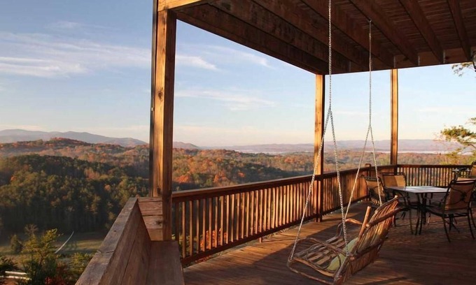 Morganton Cabin | Cloudwalker- My Mountain | Stunning Mountain and Pasture Views | Hot Tub | Outdoor Fireplace