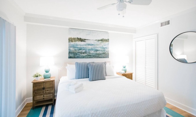 Historic Downtown Savannah Apartment | Coastal Chic Apartment on Forsyth Park with Parking by Lucky Savannah
