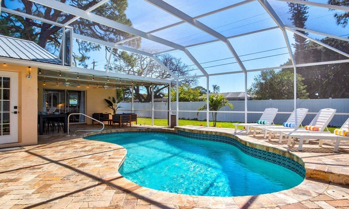 Bradenton House | Coastal Gem | Private Saltwater Pool & Game Room