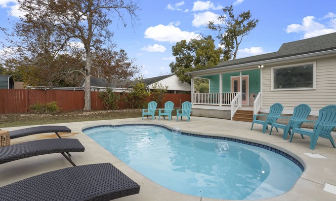 Gulfport House | Coastal Pool Retreat - close to the Beach with a Private Heated Pool!
